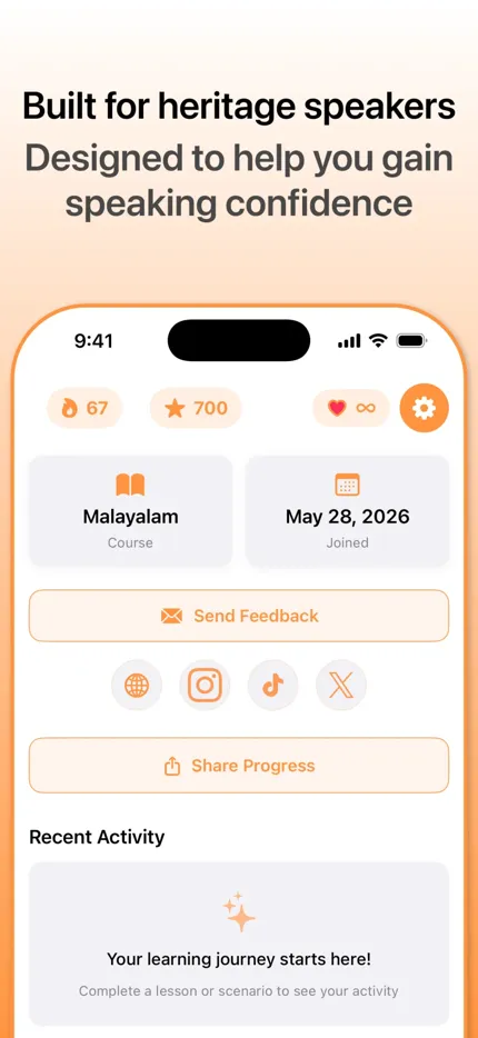 Bhol app: see your progress